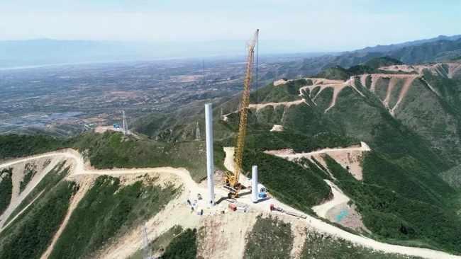徐工1200噸全地面起重機，完成了100座風機的吊裝